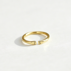 For Love- Custom Two Initial Ring