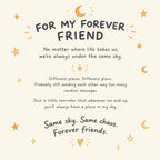 For Friend – Same Sky Forever Friend Gold Open Cuff Bracelet