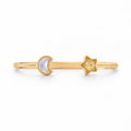 For Friend – Same Sky Forever Friend Gold Open Cuff Bracelet