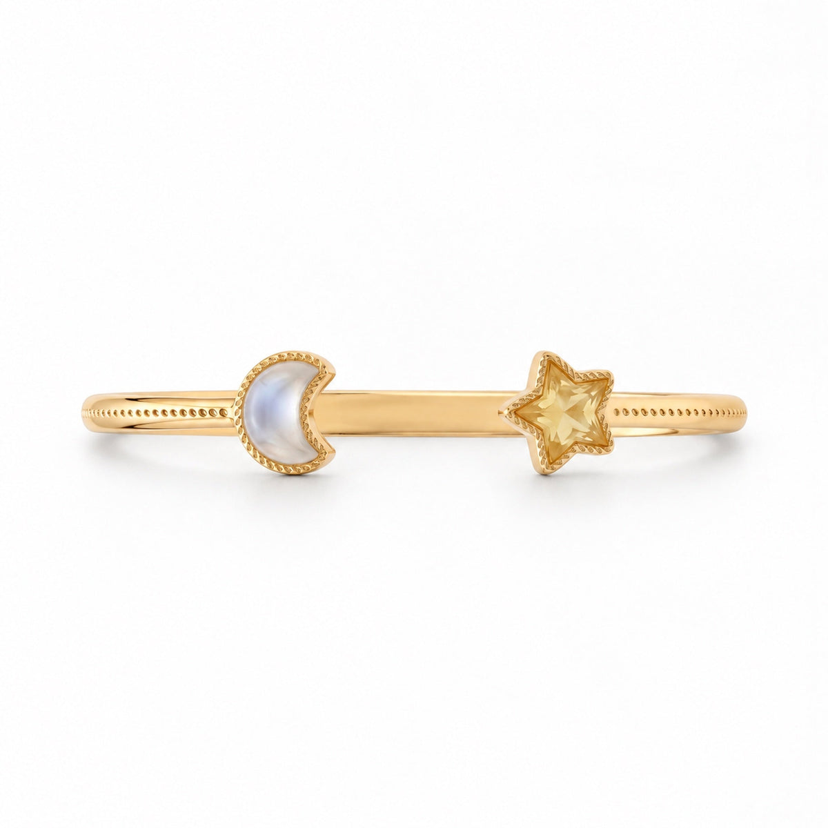 For Friend – Same Sky Forever Friend Gold Open Cuff Bracelet