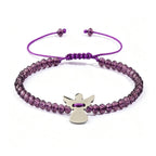 For Memorial–Loved One Guardian Angel Amethyst Bracelet