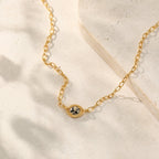 For the Mother You're Becoming-Dalmatian Jasper Egg Pendant Necklace