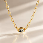 For the Mother You're Becoming-Dalmatian Jasper Egg Pendant Necklace