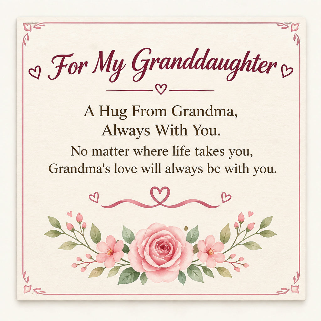 For My Granddaughter– I Always With You Custom Birthstone Ring