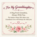 For My Granddaughter– I Always With You Custom Birthstone Ring