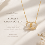 For My Granddaughter - Always Connected Sun & Moon Interlocking Necklace
