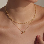 For My Granddaughter - Always Connected Sun & Moon Interlocking Necklace