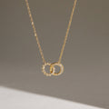 For My Granddaughter - Always Connected Sun & Moon Interlocking Necklace