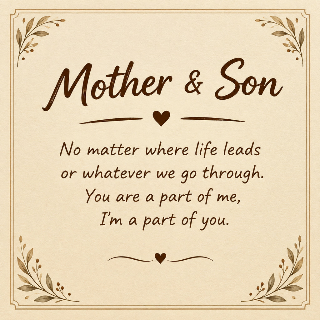 Mother And Son Connected By Heart Custom Name Bond Bracelet