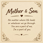 Mother And Son Connected By Heart Custom Name Bond Bracelet