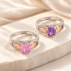 Personalized Hug From Heaven Memorial Angel Wings Ring