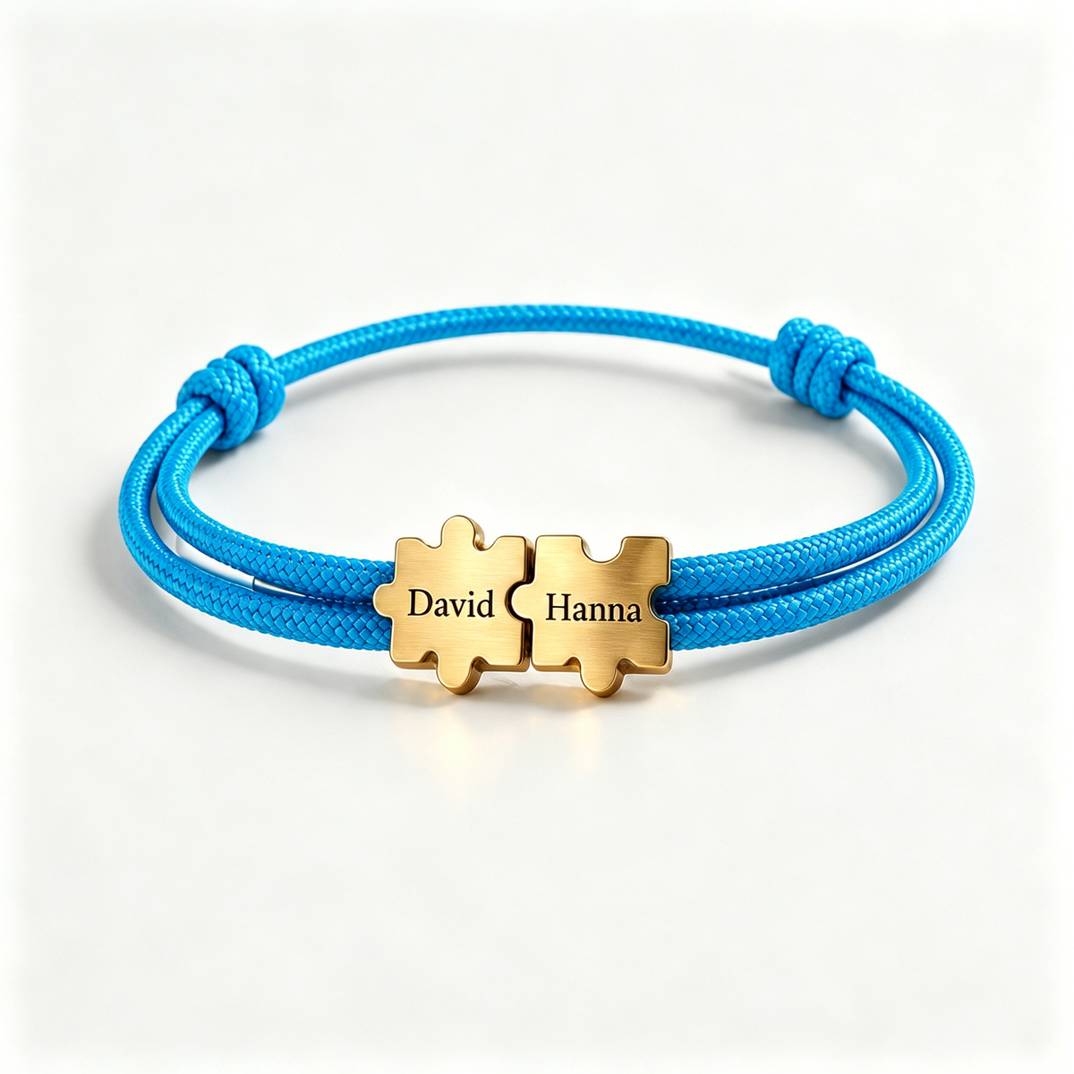 Couple Puzzle Personalized Name Bracelet — 11