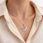 Daughter Moon Personalized Name Necklace — 1