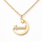 Daughter Moon Personalized Name Necklace — 4