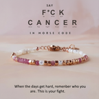 F*ck Cancer Morse Code Bracelet — 7