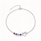 Love Knot Family Birthstone Bracelet — 2