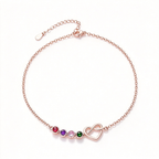 Love Knot Family Birthstone Bracelet — 6
