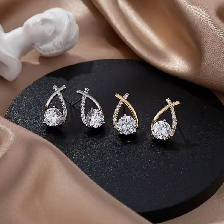 Mermaid Tail Sparkle Stud Earrings — 3