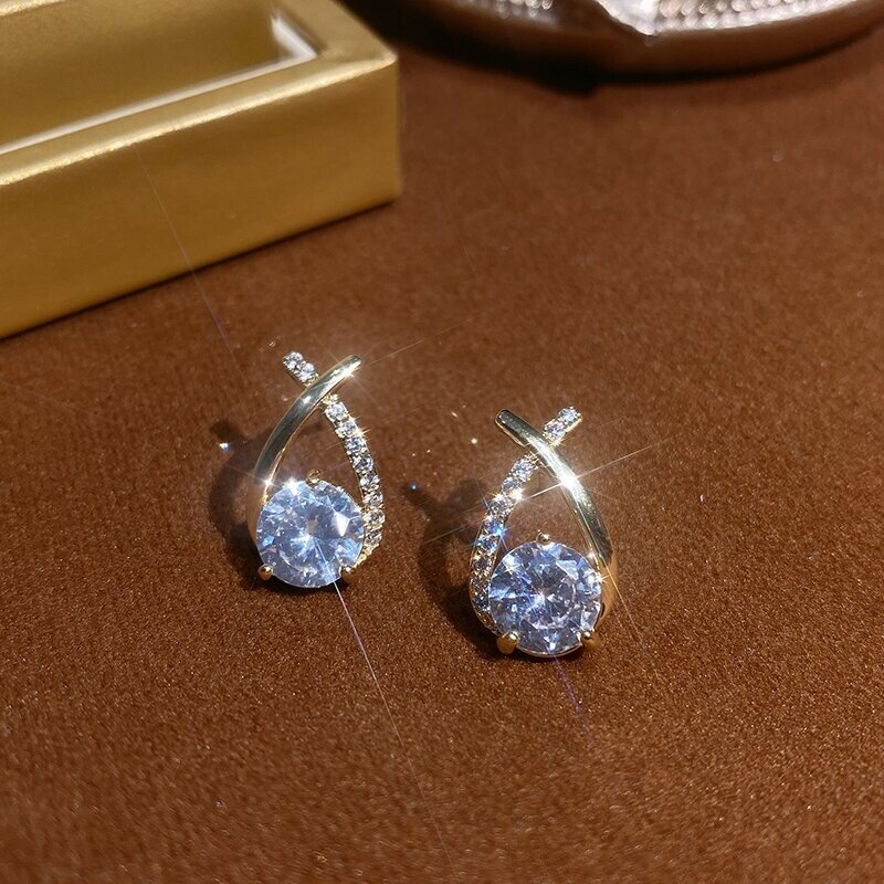 Mermaid Tail Sparkle Stud Earrings — 5