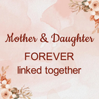Mother & Daughter Double Heart Birthstone Cuff — 8