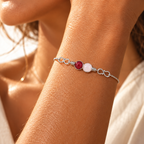 Mother & Daughter Infinity Birthstone Bracelet — 2