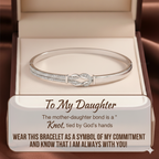 Mother & Daughter Love Knot Bangle — 8