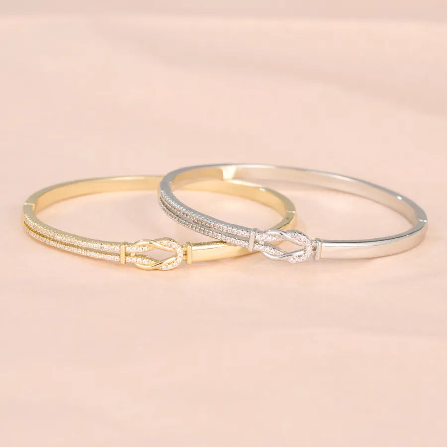 Mother & Daughter Love Knot Bangle — 3