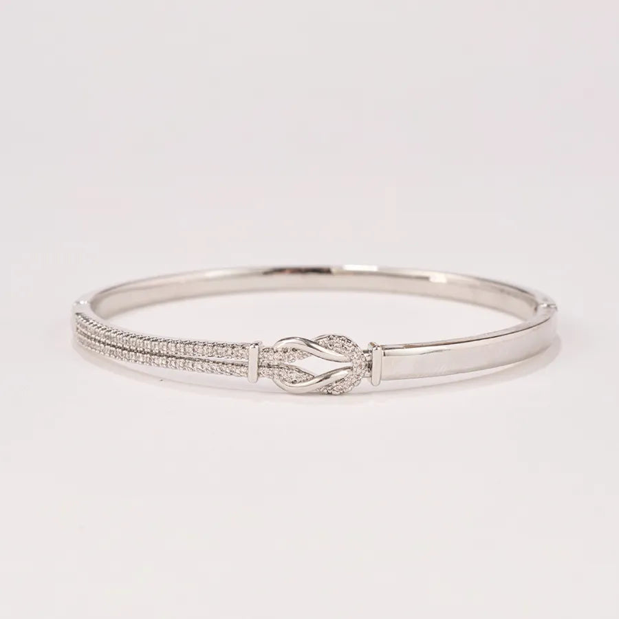 Mother & Daughter Love Knot Bangle — 1