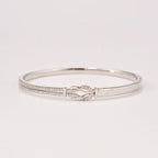 Mother & Daughter Love Knot Bangle — 1