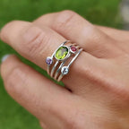 Mother & Family Stacking Birthstone Rings — 4
