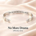 Officially Done Engraved Mantra Cuff — 5