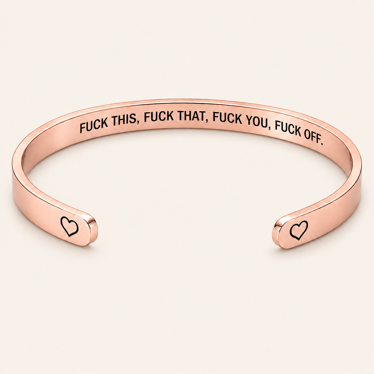 Officially Done Engraved Mantra Cuff — 4