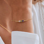 Peas in a Pod Birthstone Bracelet — 1