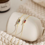 Peas in a Pod Birthstone Bracelet — 4